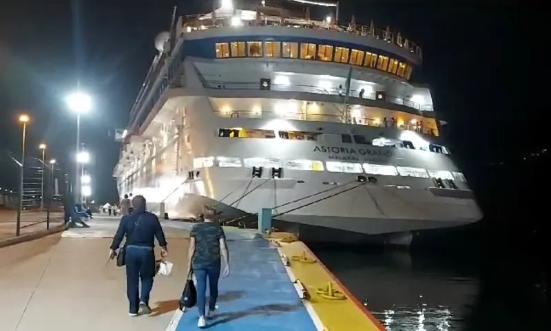 Rus turistleri taşıyan kruvaziyer gemi 27. kez Amasra